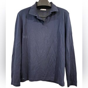 Zara - Men’s - Navy buttoned sweater